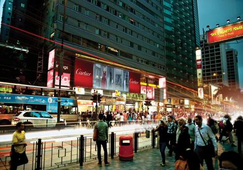 香港户外商圈LED大屏广告