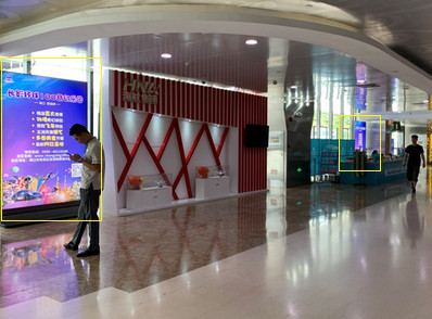 三亚机场行李提取墙面站立式灯箱广告