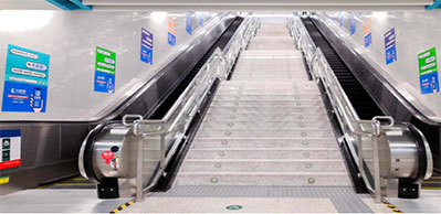 西安地铁1、2、3号线梯牌广告